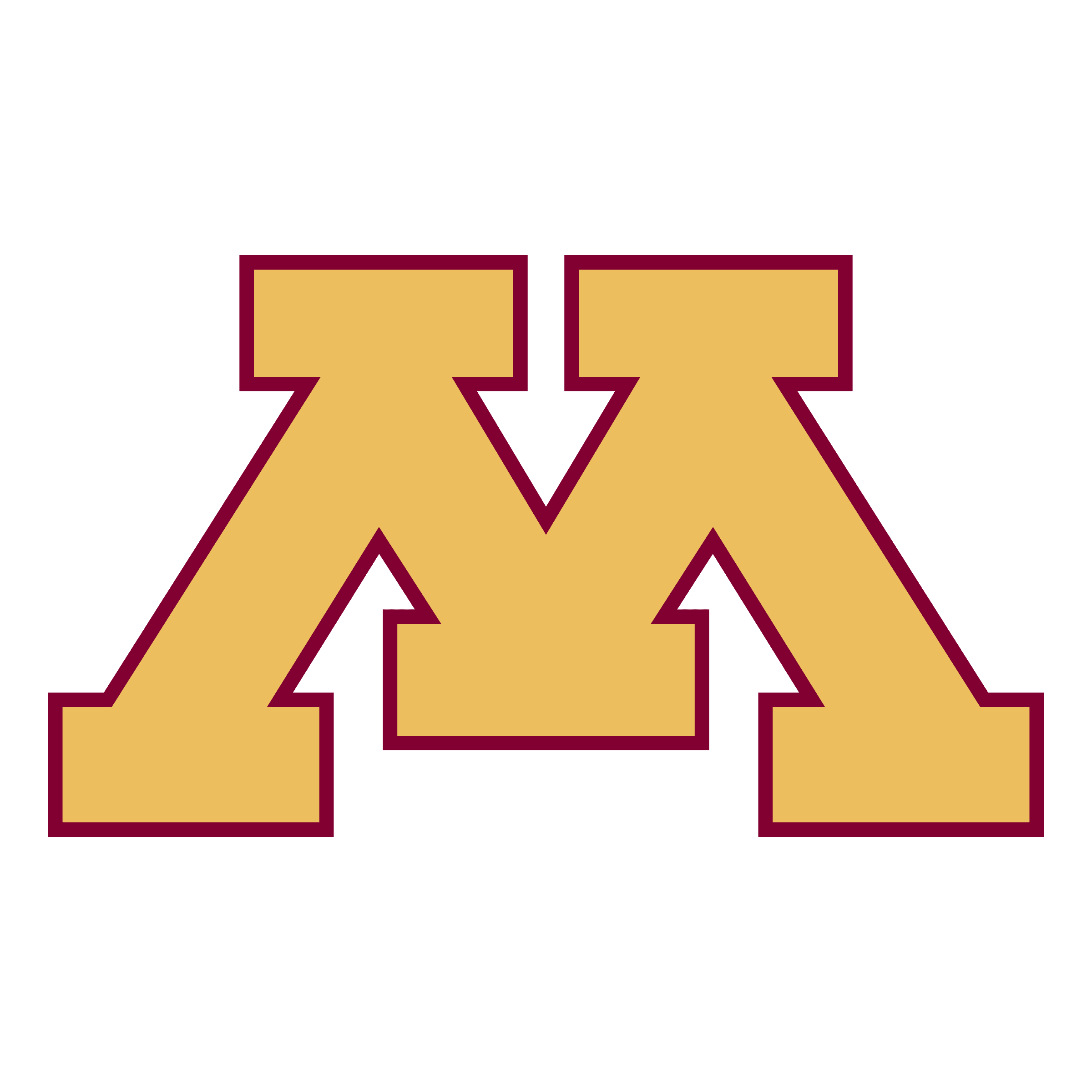 University of Minnesota maroon and gold block M logo